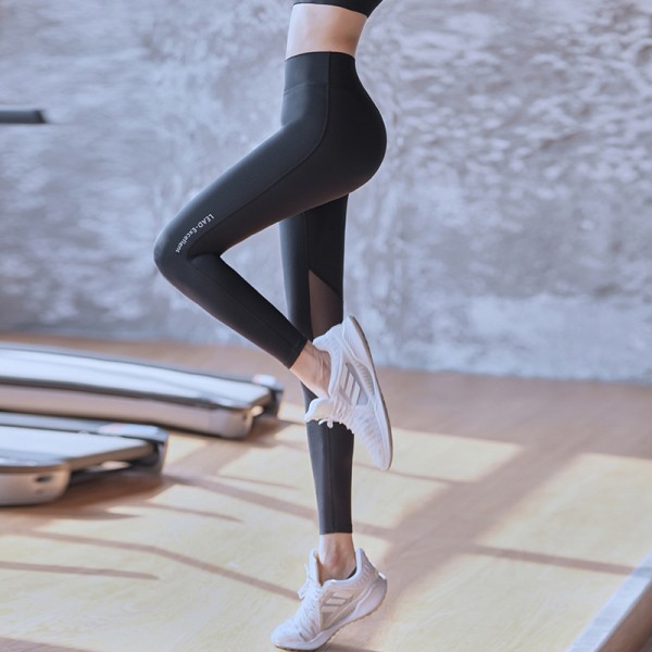 新款健身裤女运动提臀紧身裤亚马逊跨境瑜伽裤跑步训练瑜伽长裤女